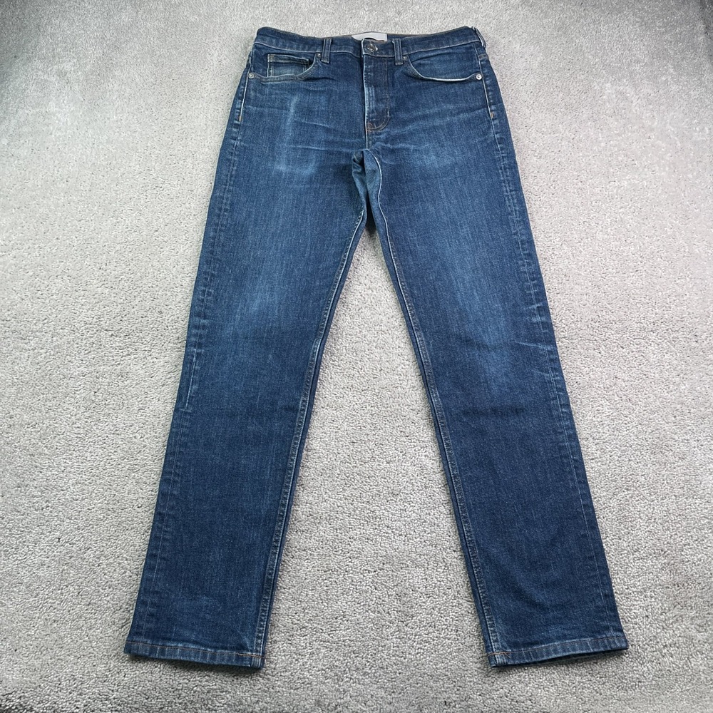 Everlane Jeans Mens 31x32 Blue Straight Fit Stretch Denim Casual Faded Wear